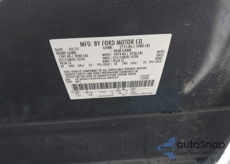 2017 Ford Explorer Xlt из США, поврежденный, VIN 1FM5K7DH7HGC46521